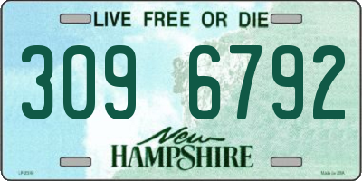 NH license plate 3096792
