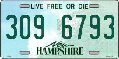 NH license plate 3096793