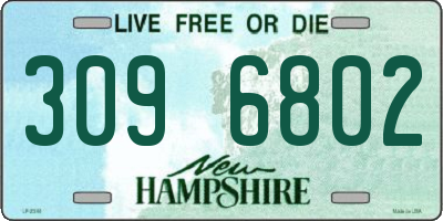NH license plate 3096802