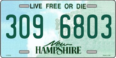 NH license plate 3096803