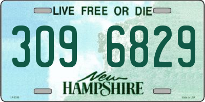 NH license plate 3096829