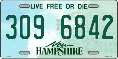 NH license plate 3096842