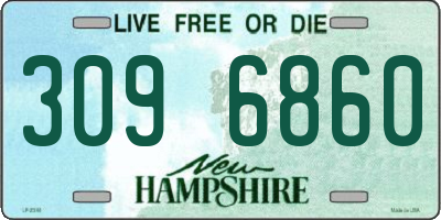 NH license plate 3096860
