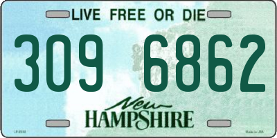 NH license plate 3096862
