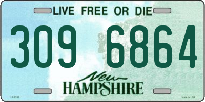 NH license plate 3096864