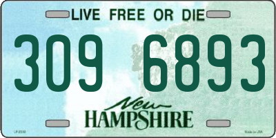 NH license plate 3096893