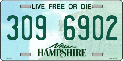 NH license plate 3096902