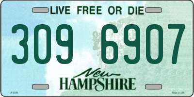 NH license plate 3096907