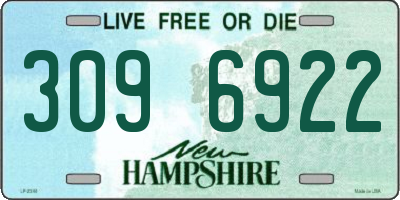 NH license plate 3096922
