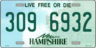 NH license plate 3096932