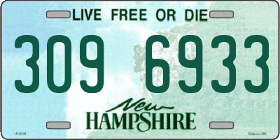 NH license plate 3096933