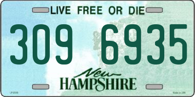 NH license plate 3096935
