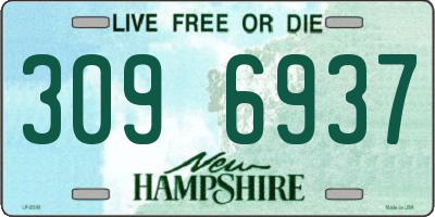 NH license plate 3096937