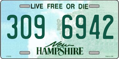 NH license plate 3096942