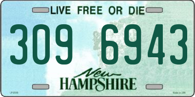 NH license plate 3096943