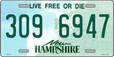 NH license plate 3096947