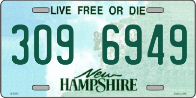 NH license plate 3096949
