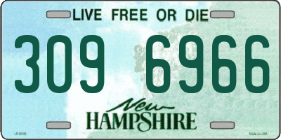 NH license plate 3096966