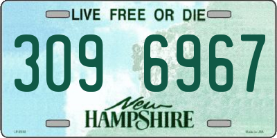 NH license plate 3096967