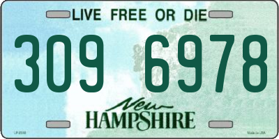 NH license plate 3096978
