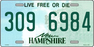 NH license plate 3096984