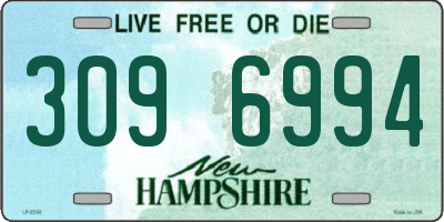 NH license plate 3096994