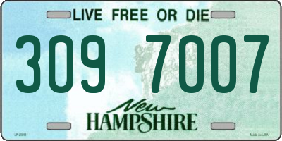NH license plate 3097007