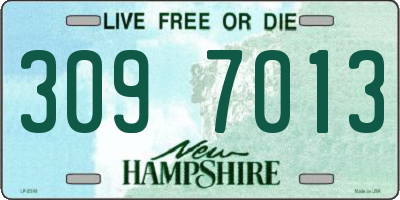 NH license plate 3097013