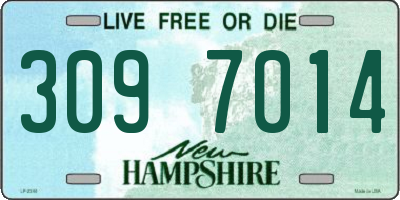 NH license plate 3097014