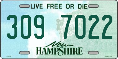NH license plate 3097022