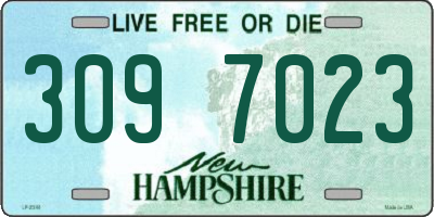 NH license plate 3097023
