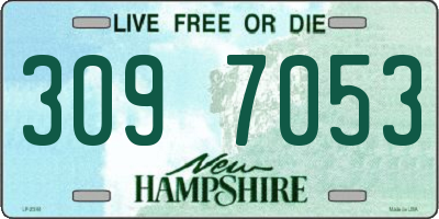 NH license plate 3097053