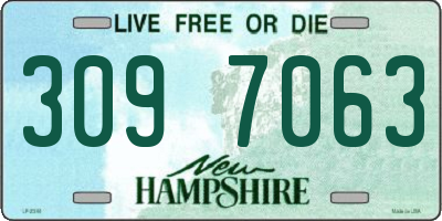 NH license plate 3097063