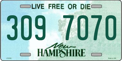 NH license plate 3097070