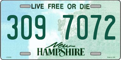 NH license plate 3097072
