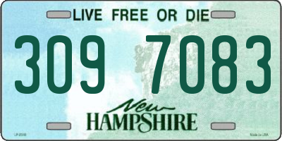 NH license plate 3097083