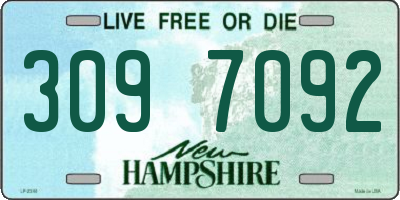 NH license plate 3097092