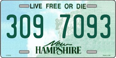 NH license plate 3097093