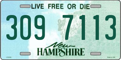 NH license plate 3097113