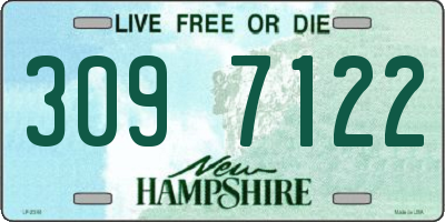 NH license plate 3097122
