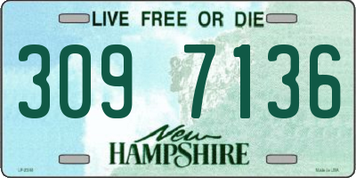 NH license plate 3097136