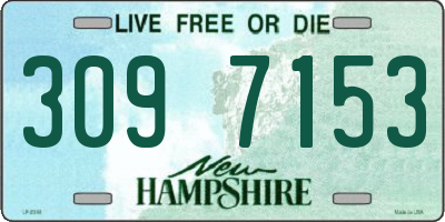 NH license plate 3097153