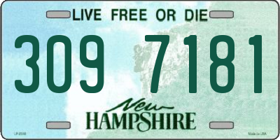 NH license plate 3097181