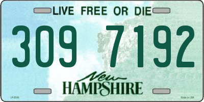 NH license plate 3097192