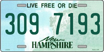 NH license plate 3097193