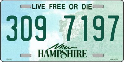 NH license plate 3097197