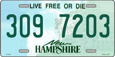 NH license plate 3097203