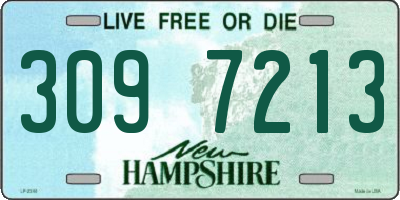 NH license plate 3097213