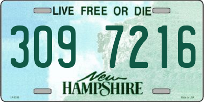 NH license plate 3097216
