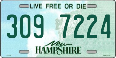 NH license plate 3097224
